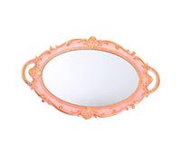 Yardenfun 1 Pièce Plateau Miroir Rétro Organisateur Vintage pour Cosmétiques Décorations Accessoire Photo Élégant pour Mariage