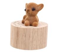 Yardenfun 1 Pièce Wooden Music Box Creative Cartoon Deer Desktop Ornament Rotating Musical Children and Home Decor