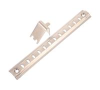 Yardenfun 1 Set Support Coulissant en Acier Inoxydable pour Étagère de Réfrigérateur Rail de Glissement pour Tiroir de Congélateur avec Crochets et Vis Cuisine Maison ou Professionnelle