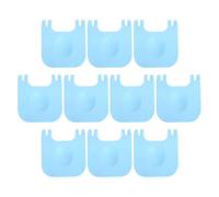 Yardenfun 10 Clips de Cage pour Animaux en PP Couleur Bleu Ciel, Assemblage Rapide, Compatible avec Cage à Lapin pour Usage Organizer DIY