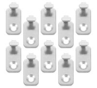 Yardenfun 10 Crochets Muraux en Acier Inoxydable Argenté, Simples à Utiliser Surface Lisse, pour Accrocher Cadres Photo Salon Cuisine