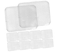 Yardenfun 10 pièces Barbecue Jetable Aluminium Tapis Chaleur Maille Rectangulaire pour Barbecue Extérieur et Cuisson Au Four