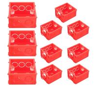 Yardenfun 10 pièces Boîte de Jonction Encastrable PVC Ignifuge Boîte Murale Renforcée pour Prises Électriques Installation Cachée et Résistante à Humidité