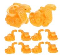 Yardenfun 10 Pièces Breloques Serpent Résine pour DIY Pendentifs Zodiac Chinois Décoration Nouvel An Chinois Style Fête Du Printemps Ornements Suspendus