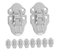 Yardenfun 10 Pièces Lot de Boucles à Bascule Robustes Fer pour Boîtes Armoires et Valises Loquets Polyvalents avec Mécanisme de Verrouillage Sécurisé et Résistance Aux Intempéries pour Usage
