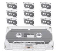 Yardenfun 10 Pièces Lot de Cassettes Audio Vides Bandes Audio Vierges pour Enregistrement Clair Projets DIY Messages Personnalisés Style Rétro pour Fêtes et Souvenirs