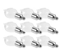 Yardenfun 10 pièces Lot de Mini Flacons Rechargeables en Verre Transparent avec Bouchons Vissés Pendentifs Pratiques pour Bijoux DIY et Rangement Écologique des Essences