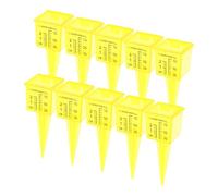 Yardenfun 10 Pièces Lot de Pluviomètres Jardin Plastique Mesure Précise Pluie Extérieur Accessoires Jardin