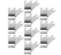 Yardenfun 10 Pièces Support Étagère Aa Colonne Acier Inoxydable Support Robuste pour Tubes Carrés Fixation pour Présentoirs et Rayonnages