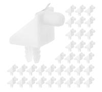 Yardenfun 100 Pièces Cabinet Shelf Clips Plastic Pegs For Furniture Wardrobe Support Holder Easy Installation Space Saving Storage