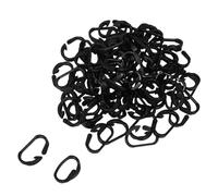 Yardenfun 100 pièces Crochets Plastiques Pom Lot de Crochets Multifonctions pour Camping Fixation Bâche et Auvent pour Tente et Remorque Polyvalents
