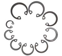 Yardenfun 100Pcs Anneaux en Acier Circlips C en Assortiment pour Retenue d'Axe Clips de Retenue à Pression Outils de Bricolage pour et Réparation