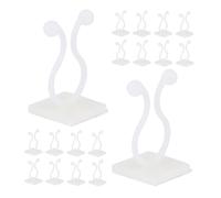 Yardenfun 100pièces Clip De Plante Auto-adhésif pour Fixation Murale Vigne Clips Adhésifs pour Plantes Grimpantes Support Extérieur pour Jardinière