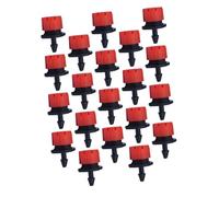 Yardenfun 100pièces Goutteurs Irrigation à Débit Réglable Micro-arroseurs pour Pots Goutteurs Rouges Compatibles PE Système Irrigation Goutte à Goutte