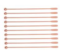 Yardenfun 10pièces Cuillères à Mélanger Acier Inoxydable Lot De Agitateurs De Cocktails Élégants Pour Boissons Café Et Thé Au Lait Doré Accessoire Pratique Pour Bar Et Fête