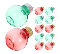 Yardenfun 12 Pièces Boules Transparentes à Remplir avec Anneau Suspendu Flacons Plastique Sphériques pour Décorations de Noël Bouteilles à Souhaits et Projets DIY