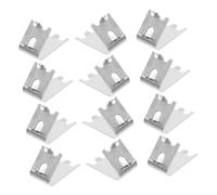 Yardenfun 12 Pièces Clips de Support pour Étagère de Réfrigérateur Acier Inoxydable Épais Résistants et Antidérapants Accessoires pour Congélateur et Armoire de Rangement à