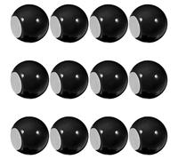 Yardenfun 12 Pièces Poignées de Tiroir Ronde Clown Nez Noires Boutons de Meuble pour Cuisine Salle de Bain Placards et Commodes Quincaillerie Décorative Facile à Installer