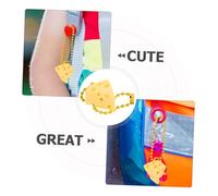 Yardenfun 12 pièces Porte Clés Fromage Pendentif Coloré avec Chaîne Perles Breloques Mignonnes pour Sac à Dos Porte Fête et Souvenirs Étudiant