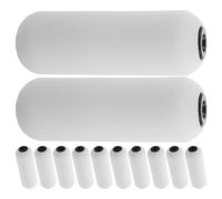 Yardenfun 12 Pièces Rouleau de Lotion de Rechange Tête Éponge pour Dos Blanc