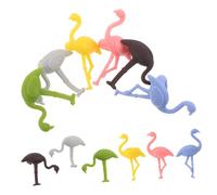 Yardenfun 12 pièces Silicone Flamingo Wine Glass Markers Reusable Tropical Drink Identifiers for Stemware Beach and Holiday Party Supplies