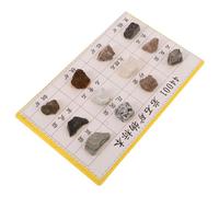 Yardenfun 12 Pièces Spécimens de Roches Minérales pour Enseignement Géologique Compact Portable pour Étudiants et de Géologie