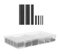 Yardenfun 127 pièces Kit Gaines Thermorétractables Isolantes Manchons Câbles Protection Fils Data DIY et Maintenance Électrique