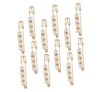 Yardenfun 12Pièces Épingles de Broche Perles pour Vêtements Épingles de Élégantes pour Accentuer et Prévenir Accidents de Mode