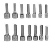 Yardenfun 14 pièces Jeu de Embouts Adaptateurs Douilles Hexagonales Porte Embout Magnétique Chrome Vanadium Compatible Perceuse Visseuse sans Fil pour Bricolage et Réparation Auto