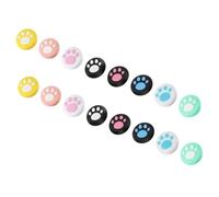 Yardenfun 16pièces Capuchons De Pouce Silicone Pour Joystick Motif Patte Compatibles Avec Switch Antidérapants Et Faciles à Nettoyer