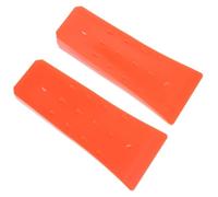 Yardenfun 2 Cales D'abattage en Plastique Orange 20 Cm, Outils de Coupe du Bois pour Bûcheronnage, Coin de Tronçonneuse Portable pour Jardinage et Abattage Sécurisés