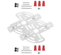 Yardenfun 2 Ensembles Kit de 2 Plaques de Fixation pour Plafonnier en Métal Robuste, Dimensions 5,50 X 3,93 X 0,04, Support de Montage pour Luminaires Lourds, Compatible Supports Muraux et