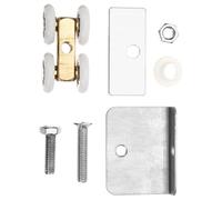 Yardenfun 2 ensembles Roulettes pour Porte Coulissante Lourde Galet à Roulement pour Armoire et Porte Verre Chariot de Guidage Résistant Corrosion Installation Facile pour Cuisine et Salle