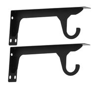 Yardenfun 2 Ensembles Supports Étagère Métalliques Renforcés avec Crochets Supports Invisibles pour Cuisine Salle de Bain et Bureau Charge Lourde et Stabilité Améliorée