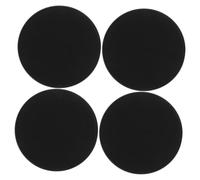 Yardenfun 2 Paires Disques de Glisse Pilates Noirs en PP, Résistance Stable et Double Face, Forme Arrondie Pliable, Équipement Portable pour Bureau et Salle de Sport