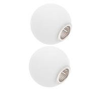 Yardenfun 2 pièces Abat Jour Globe Verre Dépoli Compatible Lot pour Suspension Protection Ampoule Résistante et Décorative pour Salon Chambre Salle à Manger