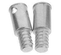 Yardenfun 2 Pièces Adaptateur de Manche Balai Alliage Aluminium Embout Fileté pour Bois Aluminium et Kit de Réparation avec Fixation Vis et Rivet Connexion Stable pour Balais et Manches