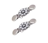 Yardenfun 2 Pièces agrafe de chandail épingle à nourrice hair charms brostyle hair topper pull pour femme pinces à châle en forme de fleur clips de broche col cardigan broche femme