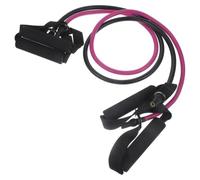 Yardenfun 2 Pièces Bandes Élastiques de Musculation avec Poignées en Latex, Résistance Confortable 20 Lbs et 30 Lbs, Accessoires Ancre de Porte pour Yoga et Pilates Couleur Aléatoire