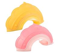 Yardenfun 2 pièces Bonnet Garçon Fille Réglable Silicone Imperméable Protection Yeux Oreilles Garçon Fille Couvre Cheveux Doux et Élastique pour Lavage Cheveux Tout