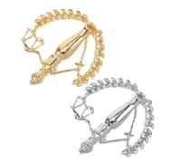 Yardenfun 2 Pièces Broche de Revers Homme Échelle de Justice Alliage Épingle de Costume Symbole Avocat Accessoire Col de Chemise pour Conférence Professionnelle