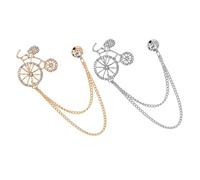Yardenfun 2 Pièces Broches Vélo Accessoires de Mode pour Vêtements et Sacs Design Chic et Unique