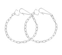 Yardenfun 2 pièces Chaîne de Remplacement pour Chasse Eau de Toilette Acier Inoxydable Chaîne avec Crochet pour Mécanisme de Clapet Installation Facile et Fonctionnement Fluide