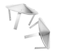 Yardenfun 2 Pièces Chapeau de Cheminée Rond Galvanisé Chapeau de Toit Résistant Pluie et Vent Protection pour Conduit Évacuation de Poêle Extérieur Couvre-cheminée pour Ventilation