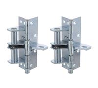 Yardenfun 2 Pièces Charnières à Ressort Robustes pour Placard Charnières Invisibles Amorties Auto-fermantes pour Portes Bois de Cuisine et Salle de Bain Lot de Argenté