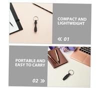 Yardenfun 2 Pièces Cigar Punch Tool Portable Silicone Keychain Compact Metal Hole Opener Stainless Steel Cutter For Travel And Social Use