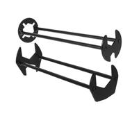 Yardenfun 2 pièces Clé Plombier Multifonctionnelle à Quatre Griffes Clé Robinet Ajustable avec Douille Détachable pour Évier et Tuyau Sous Évier Outil pour Réparation Salle de Bain et