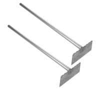 Yardenfun 2 Pièces Compacteur Manuel Déchets de Acier Inoxydable Portable et Base Plate, Fonctionnement Couleur Argenté pour Appartements Parcs