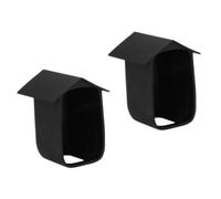 Yardenfun 2 Pièces Coque de Protection Antichoc étanche pour caméra extérieure Silicone Noir 2pcs Protège Contre Pluie et Soleil Compatible Surveillance WiFi Design Professionnel et