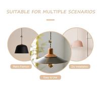 Yardenfun 2 pièces Crochet Swag Aluminium Antique Bronze pour Câble Alimentation Fixation Plafond DIY pour Suspension Luminaire Lot de Crochets pour Fil Souple et Éclairage Intérieur